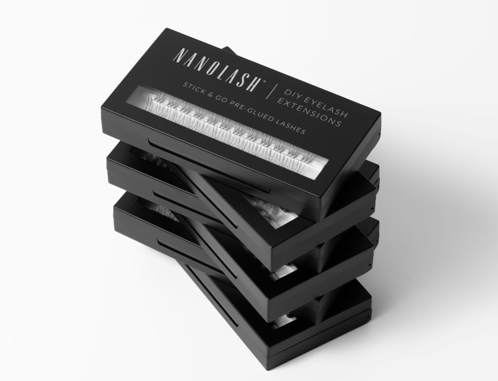 pre glued lashes clusters nanolash